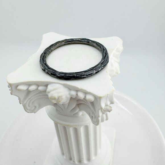 Vintage 925 Sterling Hammered Ring Textured Band Handmade Lou Ann Berkley - Picture 5 of 9